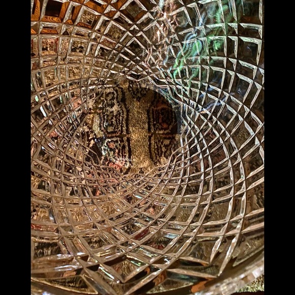 Tiffany & Co. Diamond Cut Crystal 10” bowl centerpiece gifting entertaining - Picture 5 of 10